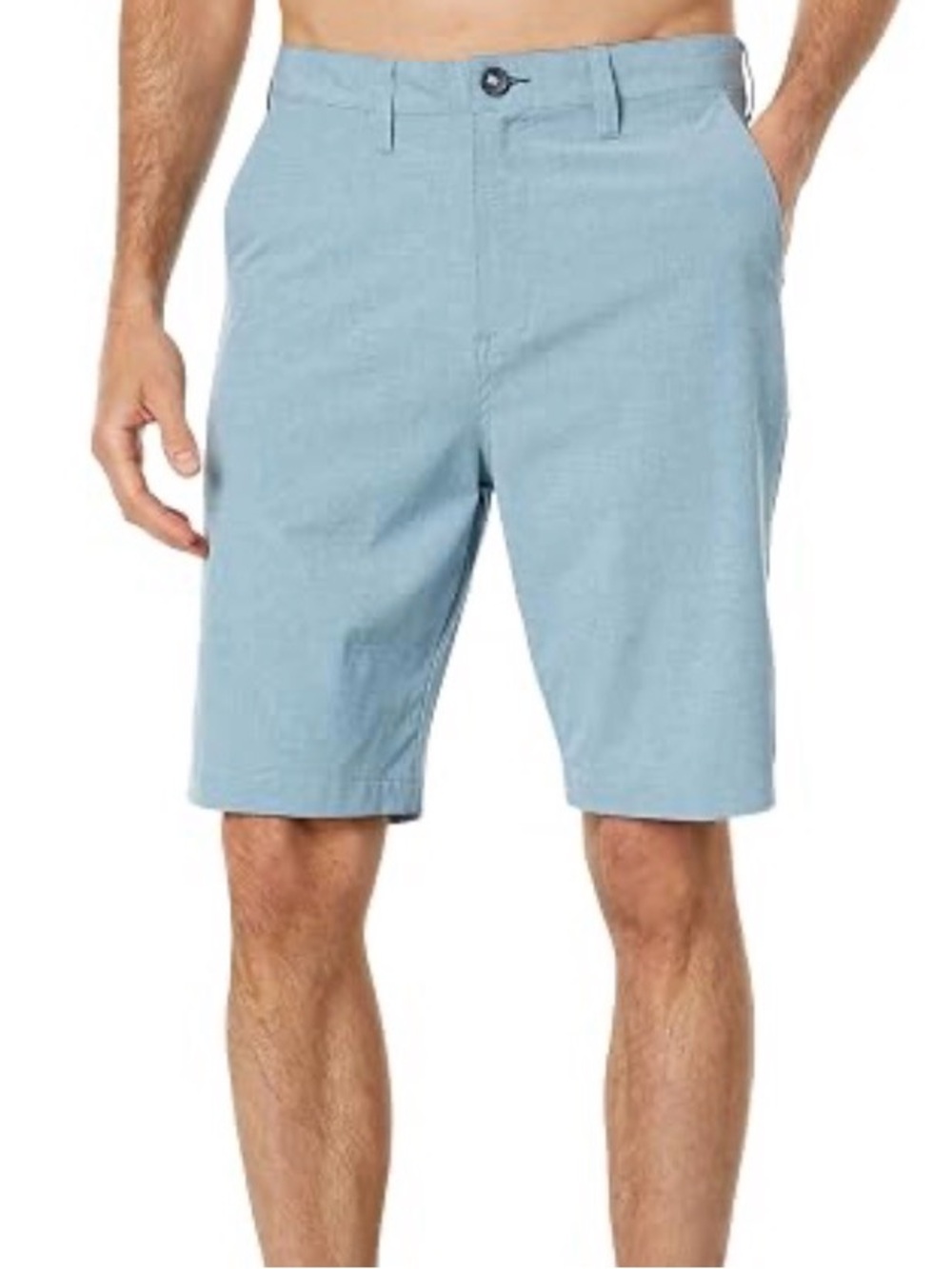 Goodfellow & Co Light Blue Flat-Front Shorts